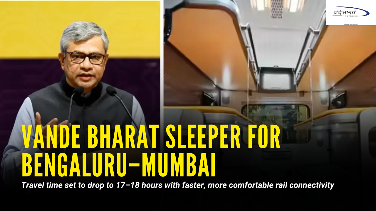 Bengaluru-Mumbai Vande Bharat Sleeper Train Approved: Travel Time Set to Drop to 17-18 Hours Boosting Connectivity and Regional Development