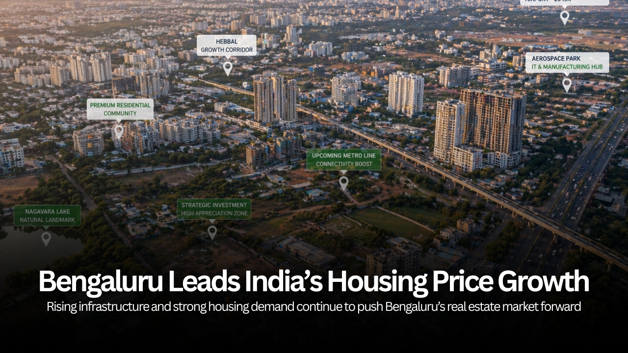 Housing Prices Rise Across Top 8 Cities as Bengaluru Leads India’s Real Estate Growth Story